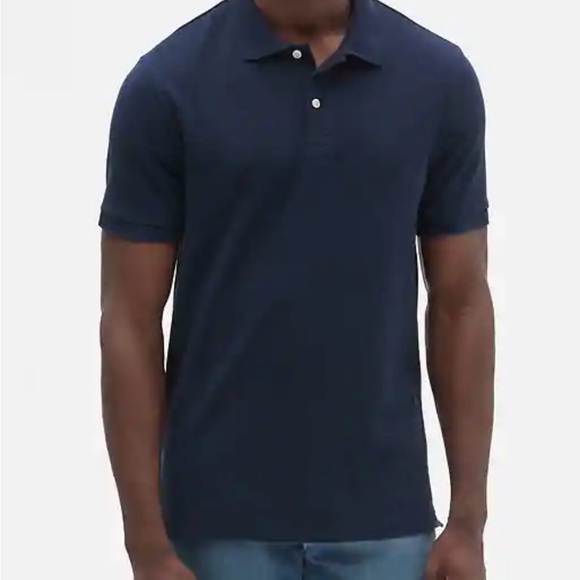 Men's Navy Polo Shirt - Picture 1 of 4